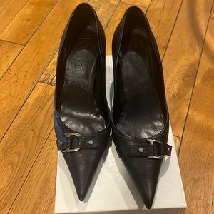 Black Leather Christian Dior Pumps